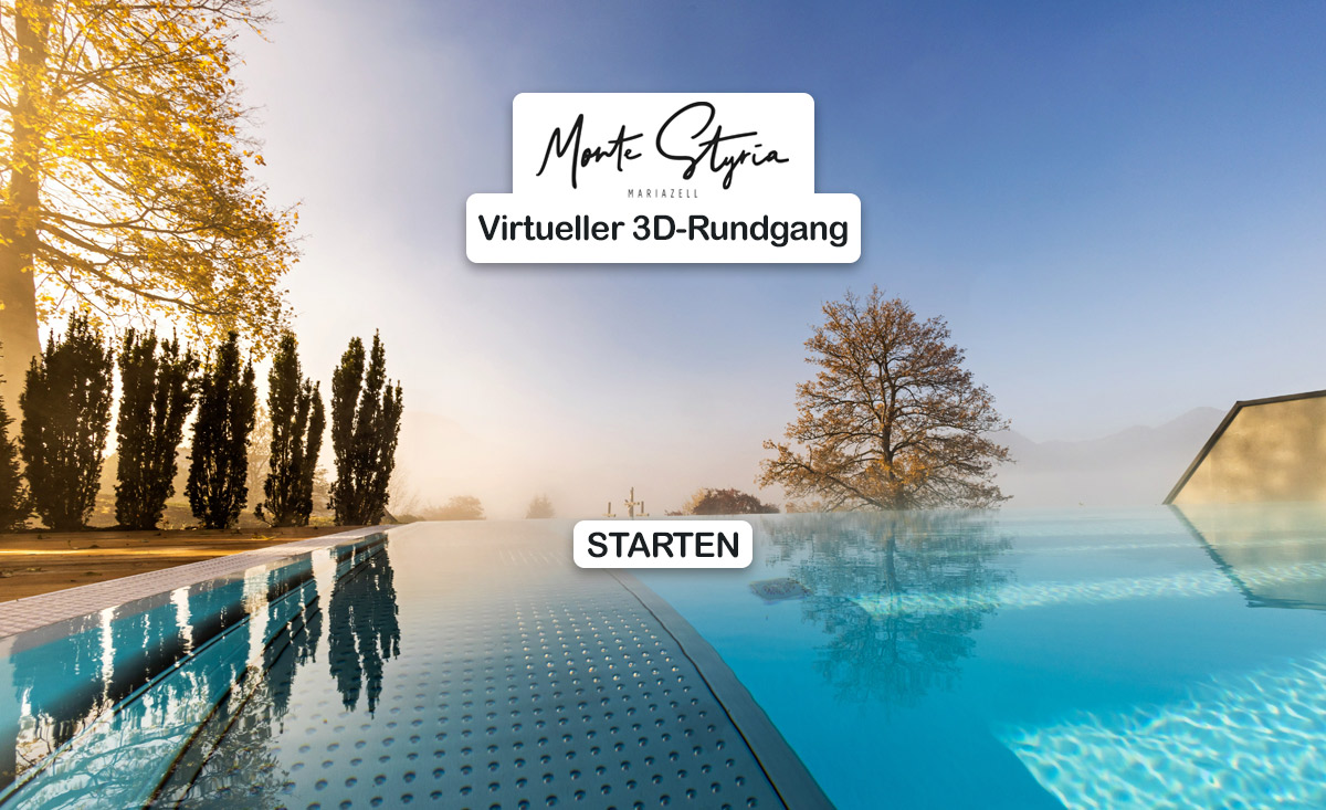 3D-Rundgang Montestryria Mariazell Chaletdorf Hochsteiermark