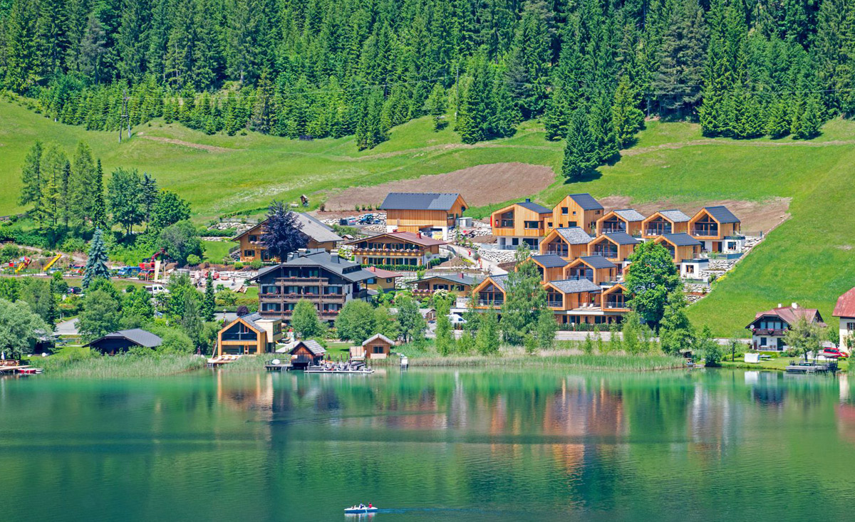 Romantikurlaub im Chalet am See - Regitnig See-Chalets am Weissensee